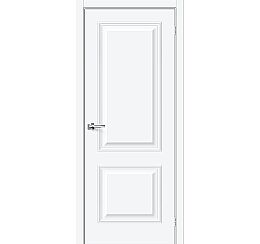 Дверь межкомнатная «Классик-12» White Silk глухая