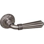 Ручка раздельная для входной и межкомнатной двери «DEMETRA SM AS-3» Античное серебро