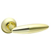 Ручка раздельная для входной и межкомнатной двери «SOLO RM SG/GP-4» МатЗолото/Золото