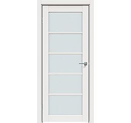 Дверь межкомнатная "Concept-605" Белоснежно матовый стекло Сатинато белое