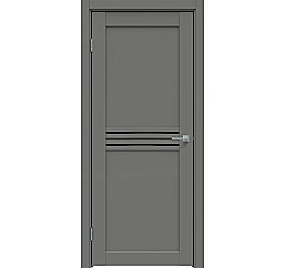Дверь межкомнатная "Concept-601" Медиум грей, стекло Лакобель чёрный