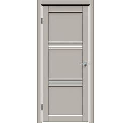 Дверь межкомнатная "Concept-602" Шелл грей, стекло Сатинато белое