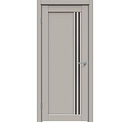 Дверь межкомнатная "Concept-604" Шелл грей, стекло Лакобель черное