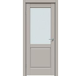 Дверь межкомнатная "Concept-629" Шелл грей, стекло Сатинато белое