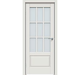 Дверь межкомнатная "Concept-641" Белоснежно матовый, стекло Сатинато белое