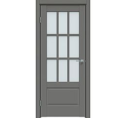 Дверь межкомнатная "Concept-641" Медиум грей, стекло Сатинато белое
