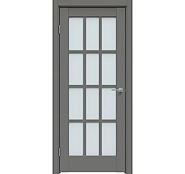 Дверь межкомнатная "Concept-642" Медиум грей, стекло Сатинато белое