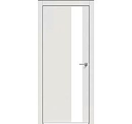 Дверь межкомнатная  "Concept-703" Белоснежно матовый стекло Лакобель белый, кромка ABS