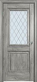 Дверь межкомнатная  "Future-621" Дуб Винчестер серый, стекло Ромб