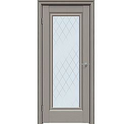 Дверь межкомнатная "Future-591" Дуб Серена каменно-серый, стекло Ромб