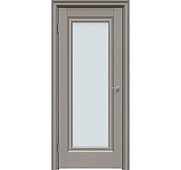 Дверь межкомнатная "Future-591" Дуб Серена каменно-серый, стекло Сатинат белый