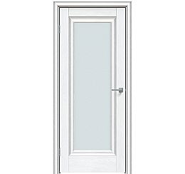Дверь межкомнатная "Future-591" Дуб серена белый кристалл, стекло Сатинат белый