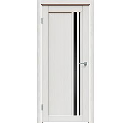 Дверь межкомнатная "Future-608" Дуб серена светло-серый, стекло Лакобель чёрное