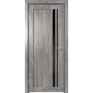 Дверь межкомнатная "Future-608" Дуб винчестер серый, стекло Лакобель чёрное