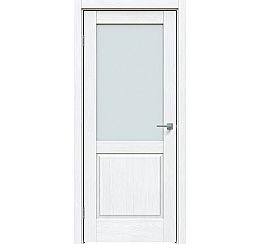 Дверь межкомнатная "Future-629" Дуб серена белый кристалл, стекло Сатинато белое