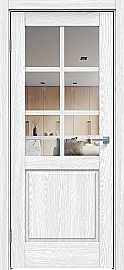 Дверь межкомнатная "Future-638" Дуб патина серый, стекло Прозрачное