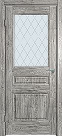 Дверь межкомнатная "Future-663" Дуб винчестер серый, стекло Ромб