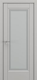 Дверь межкомнатная «Неаполь В2» Серый матовый new остекление Сатинато