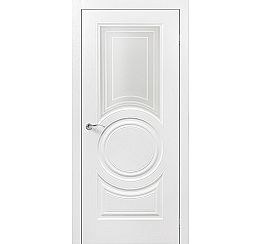Дверь межкомнатная К "Роял 4" Эмаль белая стекло Сатинат