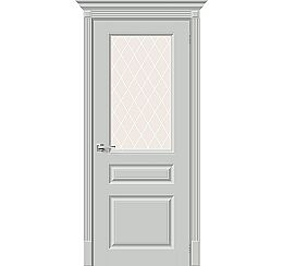 Дверь межкомнатная крашенная «Скинни-15.1» Grace (Эмаль) остекление художественное