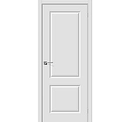 Дверь межкомнатная из ПВХ "Скинни-12" Белый глухая