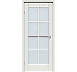Дверь межкомнатная "Concept-636" Белоснежно матовый, стекло Сатинат белый