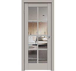 Дверь межкомнатная "Concept-636" Шелл грей стекло Прозрачное