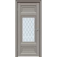 Дверь межкомнатная "Future-589" Дуб Серена каменно-серый, стекло Ромб