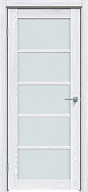 Дверь межкомнатная "Future-605" Дуб патина серый стекло Сатинат белый