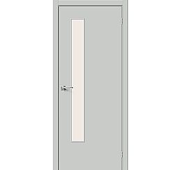 Дверь межкомнатная из ПВХ "Браво-9" Grey Pro остекление Magic Fog