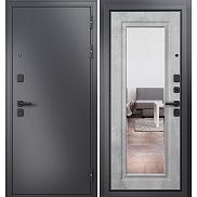 Дверь входная Trust Mass MP 9S-140 Графит букле/Бетон серый mirror