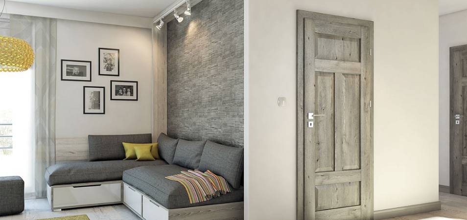 Двери цвета "бетон" в интерьере: стилевые решения и дизайн с оригинальными фото
