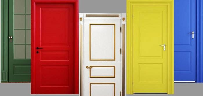 Крашеные двери – простой способ подобрать нужный цвет для создаваемого интерьера
