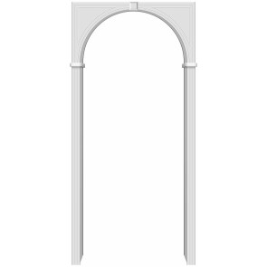 Арка межкомнатная Bravo ПВХ, П-23 (Белый)