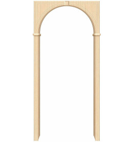 Арка межкомнатная Bravo Шпон, Ф-22 (БелДуб)