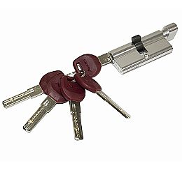 Цилиндр ключ-фиксатор «Avers JМ-80-С 80*40*40» CR Хром (5 ключей)