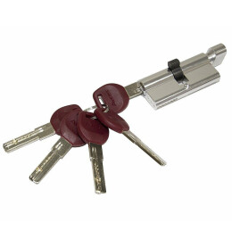 Цилиндр ключ-фиксатор «Avers JМ-80-С 80*40*40» CR Хром (5 ключей)