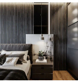 Рейка декоративная Дуб серена каменно серый 2750*30*45