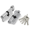 Цилиндровый механизм (100 ZM/60) 1000ZMKnob60(25+10+25) CP хром 5Key с вертушкой