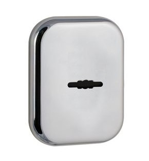 Накладка на сувальдный замок ESC.S.XL/K.486 CP (SC 486-S SQ XL) со шторкой хром (1шт.)