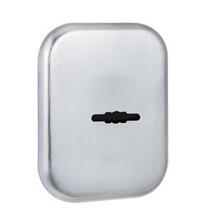 Накладка на сувальдный замок ESC.S.XL/K.486SSC (SC 486-S SQ XL) со шторкой сатинированный хром (1шт)