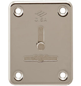 Накладка на сувальдный замок со шторкой «06.081.01.12» (1шт) Никель
