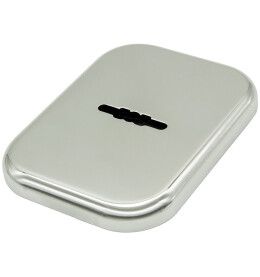 Декоративная квадратная накладка на сувальдный замок со шторкой «ESC 486-S XL» CP Хром