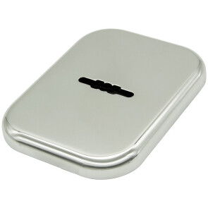 Декоративная квадратная накладка на сувальдный замок со шторкой «ESC 486-S XL» CP Хром