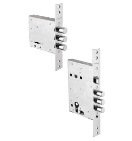 Комплект врезных замков «BORDER Grand 2» (ЗВ8-8Г/15, ЗВ4-3/85Г) 5 кл. Хром