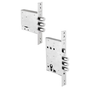 Комплект врезных замков «BORDER Grand 2» (ЗВ8-8Г/15, ЗВ4-3/85Г) 5 кл. Хром