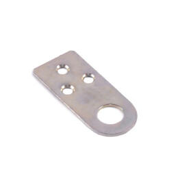 Проушины ушко прямое «70х30 (70х30х2)» Цинк белый