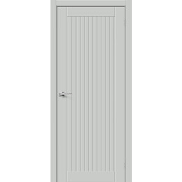Дверь межкомнатная Браво-40 ПЭТ, Grey Silk, глухая, царговая