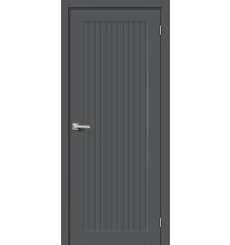 Дверь межкомнатная Браво-40 ПЭТ, Stormy Silk, глухая, царговая