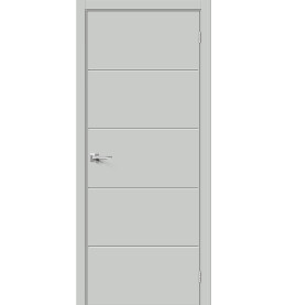 Дверь межкомнатная Граффити-2.Д.П ПЭТ, Grey Silk, глухая, каркасно-щитовая